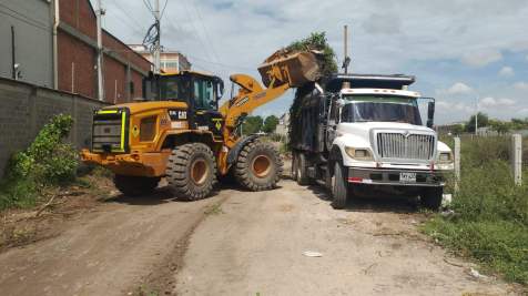 Obras de estabilizaciones zona La Leticia, vía Aguadas - Pintada